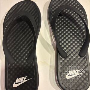 Nike Black Sandals with Logo